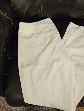 Womens Ivory/Cream Flowy Summer Dress Pants Size 10 "Drew FIT" FROM THE LIMITED